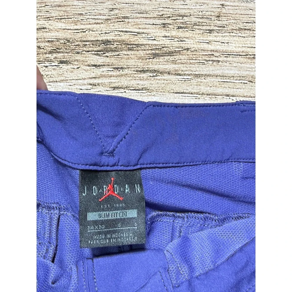 Jordan Cargo Pants Mens 34x32 Purple Slim Fit Jumpman Utility DZ0542-502